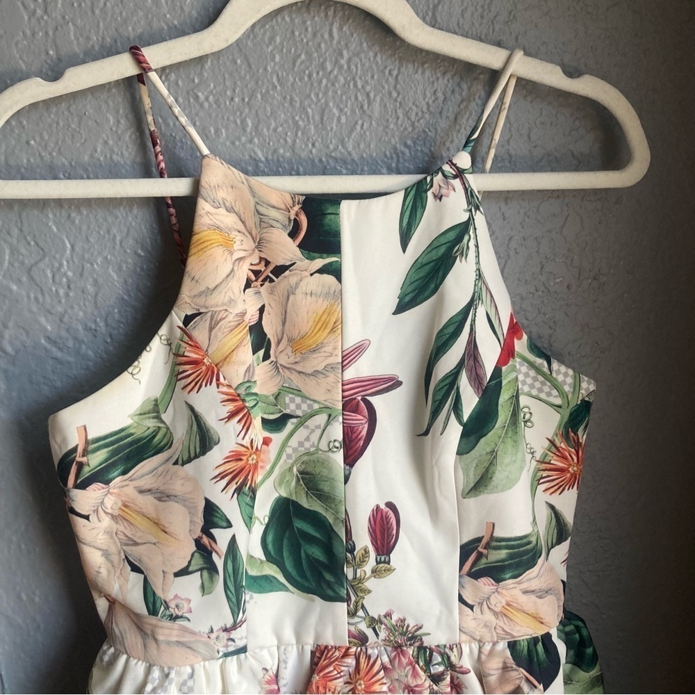 Anthropologie Cameo Dahlia Botanical Peplum Top Sz XS - Picture 8 of 10